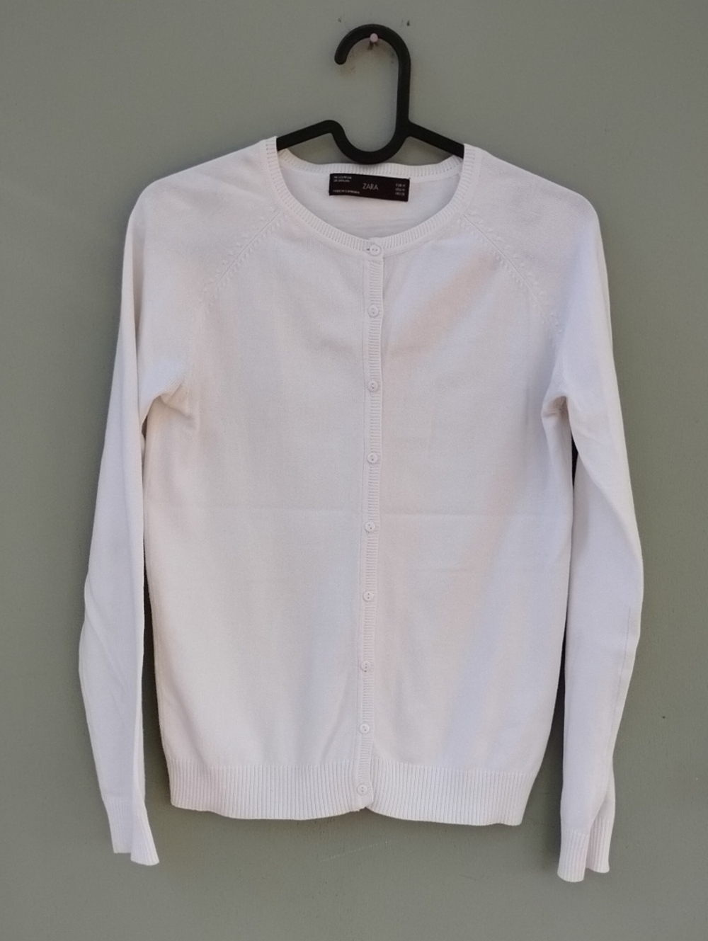 Zara Vintage Y2K White Women’s Classic  Lightweight Cardigan